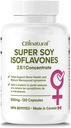 Soy Isoflavones 2.5: 1 Extract 500mg (1250 mg Ekvivalentní), podporuje ženské Wellness, 120 Vegan Kapsle, 4- Month Supply, Non- GMO, gluten zdarma
