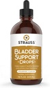 Strauss Naturals Blinder Support Drops Natural Supplementary for Nutritional System Support, Gluten- Free, Soy- Free, and Non- GMO, 7.6 fl oz.
