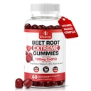 Extrémní Beetropot Formule & COQ10 100mg s extraktem z grapeového semene, pro cirkulaci energie & Flow, 1500mg Beet Root Gummies Extract Gluten Free 60