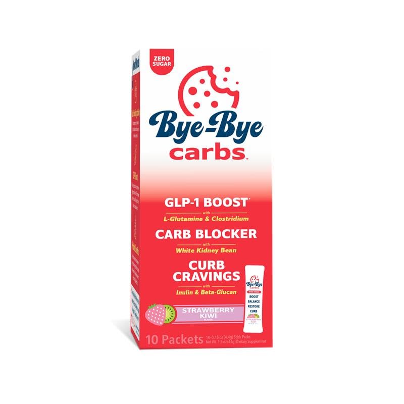 Bye-Bye sacharidy - Karb blokování nápoj mix - Bojovat chutě, cítit plnou delší, a podporovat trávení Sugar- Free & Keto Friendly - Jahodové kiwi
