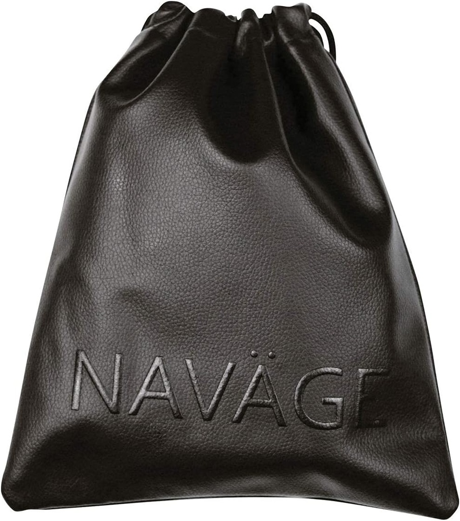 Navage Travel Bag (Black) - Vegan kůže Cestovní Pouches pro ženy a muže - Vlastní-Fit malé Pouch pro Navage Nasal zavlažování systém - Versatile Drawstring Pouch a make-up Bag (8.25 "x10.25")