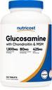 Nutricost Glucosamine 1800mg s Chondroitin & MSM, 240 Tablety, 120 Servings - Non- GMO, gluten zdarma