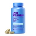Láska Wellness Sparkle Fiber 124; Fiber dodatek s trávicí Enzymy 124; Zelené Superfood Powder & Psylium Husk Powder 124; Promotes Gut Zdraví pro ženy 124; Regularity & Bloating Relief 124; 90 Počet