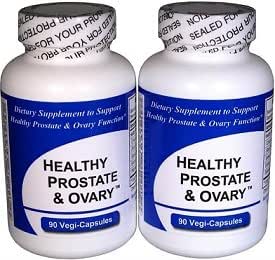 Zdravý prostata a ovaria - (2 Lahve obsahují celkem 180 Vegi- Kapsle) - Koncentrované Bylinné mísení - s Crinum Latifolium, Vegan Kosher Caps. Prostate Byliny pro optimální podporu *