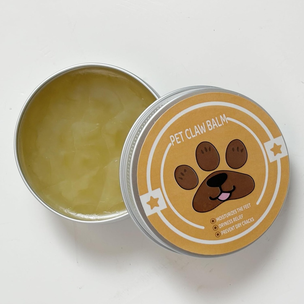 Přírodní oživující Psí Paw Balm - Dog & Cat Paw Pad Protector, Nourish & Opravy Paws from Dryness, Poškození / 1 Pack, 1.76 oz