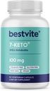 BESTVITE 7- Keto 100mg DHEA (60 Vegetariánských kapslí) - Žádné stearáty