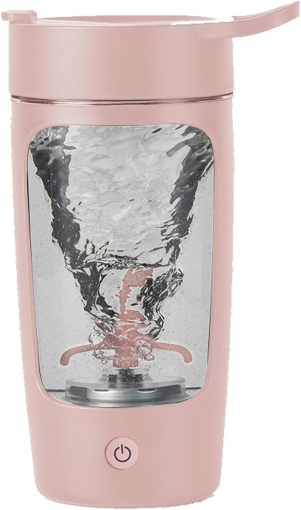 Electric Shaker Lahvička, Blender Lahve for Protein Mixes, CYP 124; Tritan CYP 124; BPA Free CYP 124; Přenosný mixer Cup, Dobíjecí Shake Cups and Meal Replacement Shakes, 22 oz (Pink)