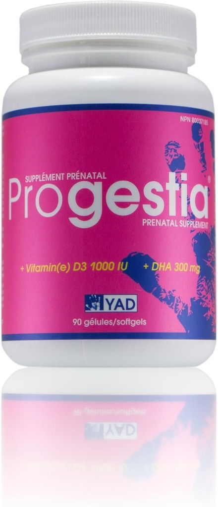Progestia Prenatal Vitamíny pro ženy s Omega33 mastné kyseliny EPA, DHA, kyselina listová, železo, vitaminy a výživné látky pro pre-během, & post těhotenství (90 pilulky 3 měsíc dodávky).