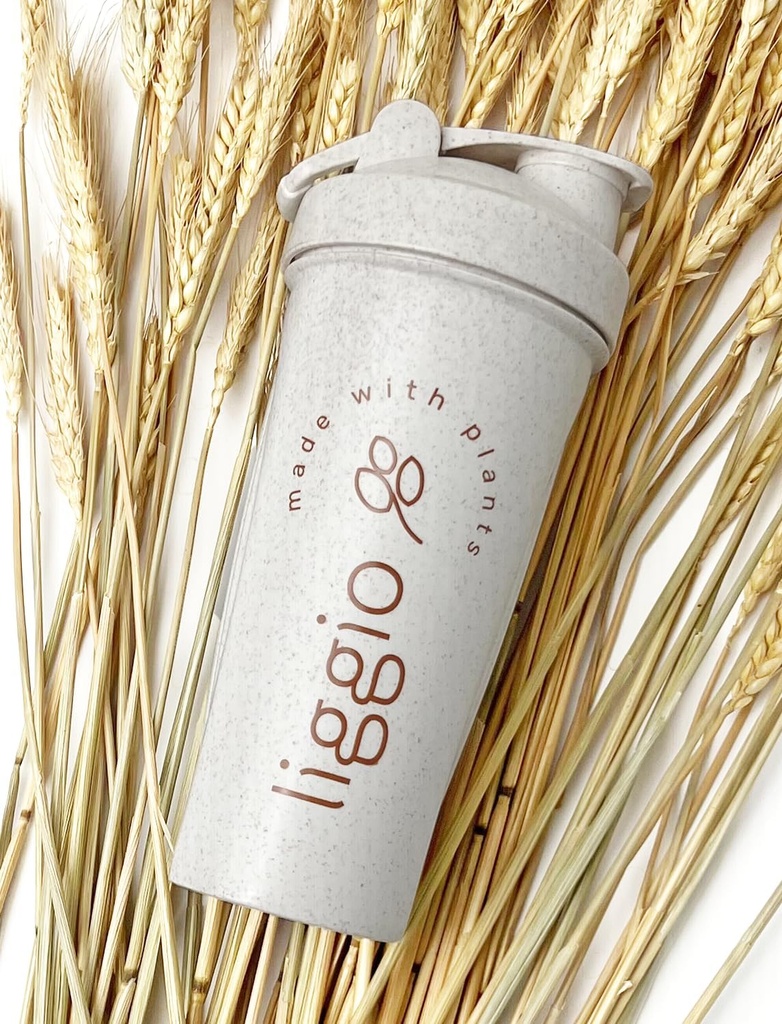 Eco- Friendly voda & protein třepačka láhev vyrobená s pšeničnou slámou vláknina, přírodní