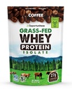 Oportuniteas Grass Fed káva syrovátka protein izolát prášek - 27g protein prášek bez umělé sladkosti, 60 mg kofeinu, Hormone- Free Krávy - 5lb