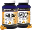 (Balení po 2) Wild Omega 3 Rybí olej DPA doplněk 2,900 miligramů, EPA-DPA-DHA, SoftGels