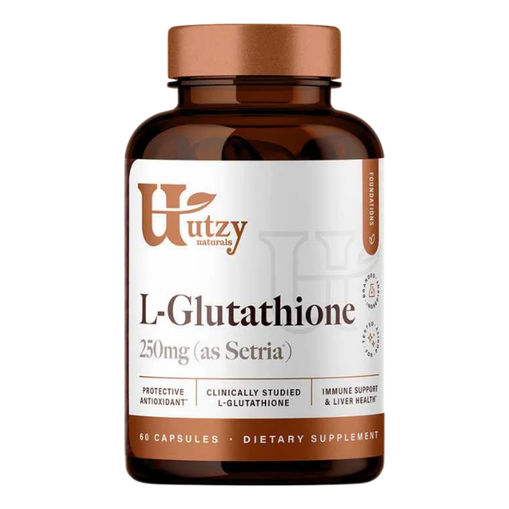Utzy Naturals L- Glutathione PHARMAD 124; Imunitate Health & Antioxidant Support PHARMAD 124; Setria ® 250mg Reduced Form Glutathione PHARMAD 124; High Absorption PHARMAD 124; Made in The USA PHARMAD 124; 60 Kapsle