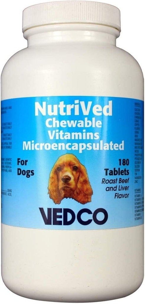 Vedco NutriVed Žvýkací vitaminy pro psy 180 tablet