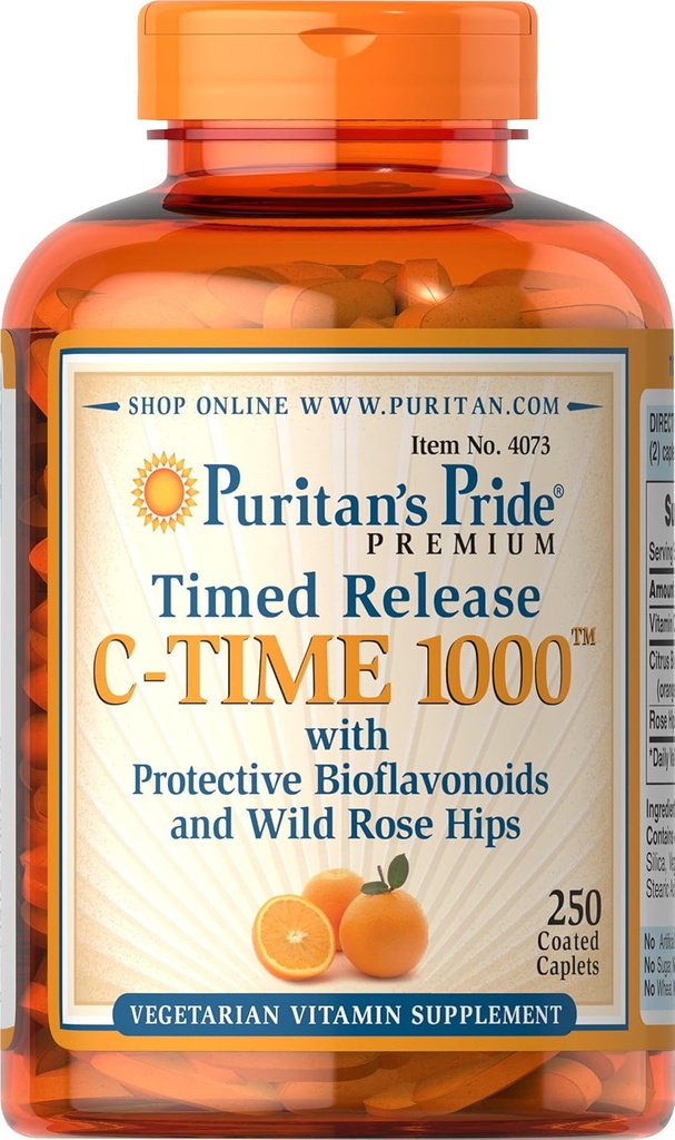 Puritan 's Pride Vitamin C, 250 Počet