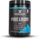 Wilderness Athlet - Hydrate & Recover- 124; Tekutá hydratace prášek Electrolyte Drink Mix - Recoverer Faster s Bcaas - Hydrate Powder s 1000 mg vitaminu C - 30 Serving Tub (Berry Blast)