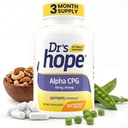 Alpha GPC 500mg, Alfa GPC dodatek - Podporuje paměťové a kognitivní funkce - 180 Veggie Kapsle, Made in USA