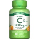 Nature 's Truth Chewable Vitamin C s růžemi Hips IR 124; 1000 mg IR 124; 60 Tablet IR 124; Vegan, Non- GMO & gluten zdarma dodatek