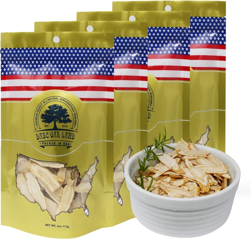 16OZ American ženšen plátky z Wisconsin Wisconsin Grown! Většina lidí to používá, aby se ženšen čaj! Dobré pro zdraví! Rozříznutá ženšen Kořen 4 sáčky x 4OZ Box