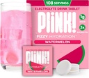 Pink! Fizzy Electrolyte Tablety pro dospělé a děti - Meloun, 108ct - Denní hydratace s elektrolyty - Nízký cukr, Vegan, Keto Friendly, Non- GMO