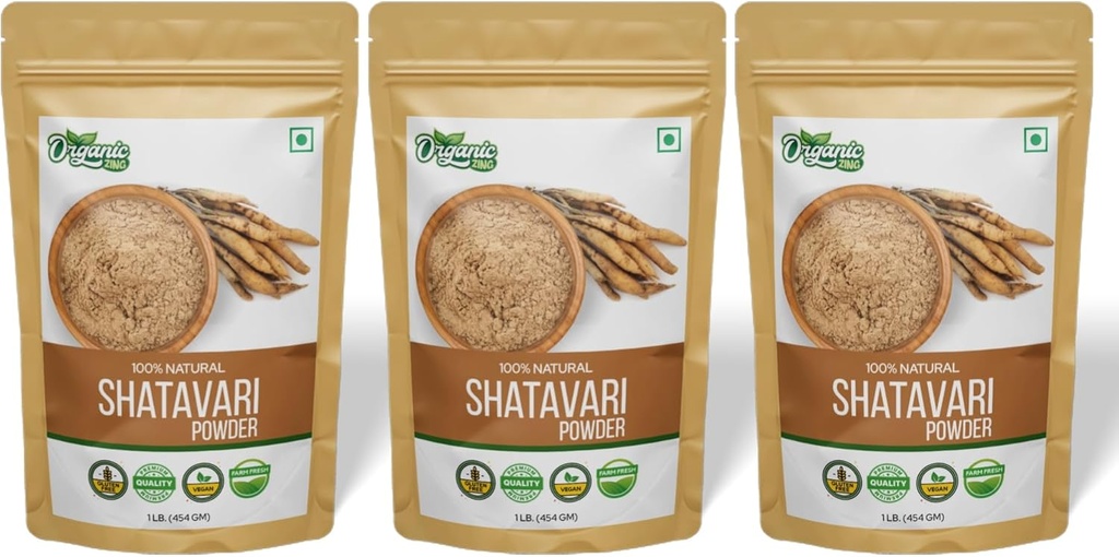 Organic Shatavari Powder - 16 oz (balení po 3)