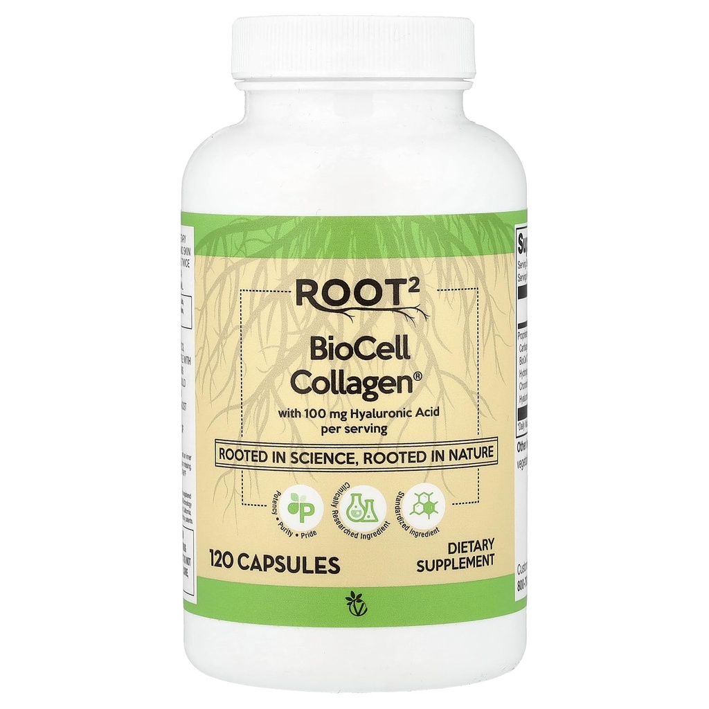 Vitacost Hyaluronic Acid s BioCell Collagen II - 100 mg na podání - 120 tobolek