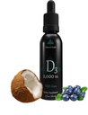 Balance Health D3 2000 IU, 2 Fl Oz, 120 Dávky, Blueberry Flavor, Tekutý vitamín D Kapky w MCT olej pro rychlejší absorpci, Non GMO Vegetarian Safe