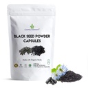 Kosmický element 100% čistý černý prášek Kapsle organické - Vegan Nigella Sativa 450mg Black Cumin Seeds per Serving for Health - 120 Kapsle
