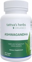 Tattva 's Herbs Organic Ashwagandha Kapsle Dodatek, 2 Měsíční dodávky, 120 Veggie Kapsle