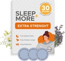 Spící záplaty Extra síla pro dospělé - 5 mg melatonin Patch s GABA, hořčík a Valerian Root - Spící zařízení pro insomnii, relaxaci a snížení únavy - Spánková pomoc Pomalé uvolňování - 30 Záplaty