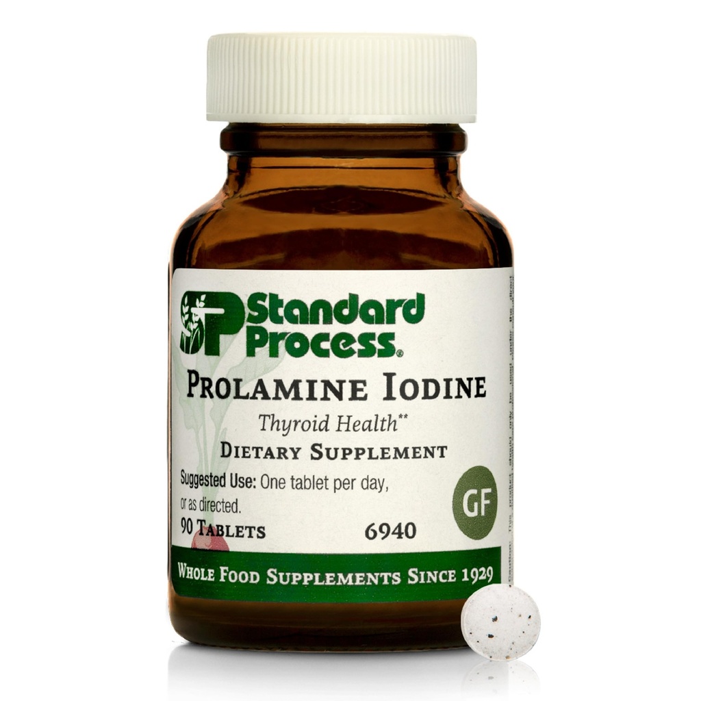 Standardní proces Prolamin jód - doplněk zdraví štítné žlázy - Základní endokrinní podpora s jódem - Gluten- Free, Non-Dairy, & Non-Soy - 90 Tablety (90 Servings)