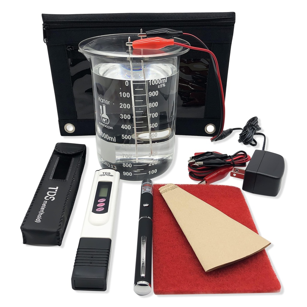Original Chris Colloidal Silver Generator Kit s 99.99% Čistým drátem. Jen přidej destilovanou vodu a sklenici!