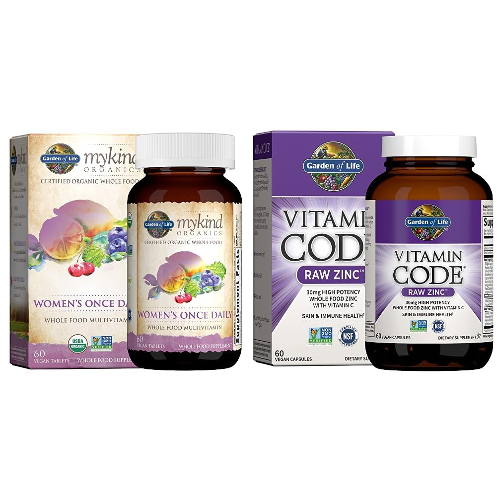 Zahrada života Dámské Multivitamin a zink doplněk Bundle (2 položky)