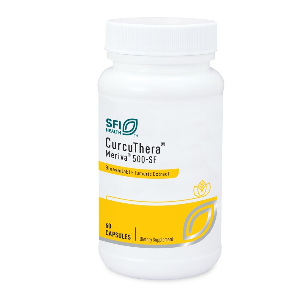 Klaire Labs SFI Health CurcuThera - 500 miligramů Meriva Curcumin Complex s 29x vyšší biologickou dostupností a patentovanou fyziologickou dodávací technologií, hypoalergenní, Vegan (60 Kapsle)