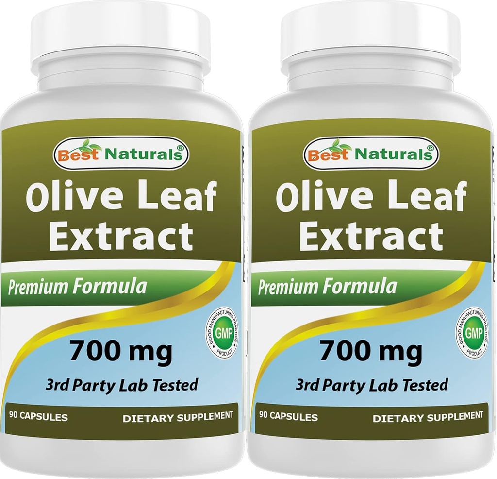 Nejlepší Naturals 2 Pack Olive Leaf Extract 700mg 90 Kapsle (Celkem 180 Kapsle)