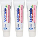 Globe (3 Pack) Bacitracin zink Ointment + Aloe 1oz - Maximální síla antibiotika pro léčení ran - Topical Medicated Solution for Cut, Burns, Scraps - Skin Infection & First Aid Essentials