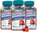 Fiber Advance Weight Management Gummies PHAR124; 100% rostlinný fiber for Digestive Wellness and Gut Health PHAR124; Chromium Picolinát for Weight Management Support (3- Pack)