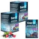 Ener-IV Electrolyte Drink Mix - Electrolytes Powder Packets, Hydration Powder Drink, Hydrate Liquid Mix, Nízký cukr Rehydratace pro ženy a muže - Smíšené Berry, 24 Počet