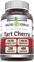 Amazing Applicas Tart Cherry Extract 700 Mg Extract (10: 1) Per Serving Kapsle Dodatek 124; Ekvivalentní k 7000 Mg CZ124; Non- GMO CZ124; Gluten Free CZ124; Made in USA (400 Počet, 1 balení)