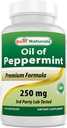 Nejlepší Naturals Peppermint Oil Bowel Soothing Dietní dodatek, 250 mg, 120 Počet