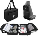 První pomoc Bag Prázdné, Kompaktní a přenosné lékařské dodávky Organizátor s více díly, Nouzové Trauma Bag pro cestování, Kempování, Pěší turistika, Auto, Cestování a Domácí použití, Černá (pouze taška)