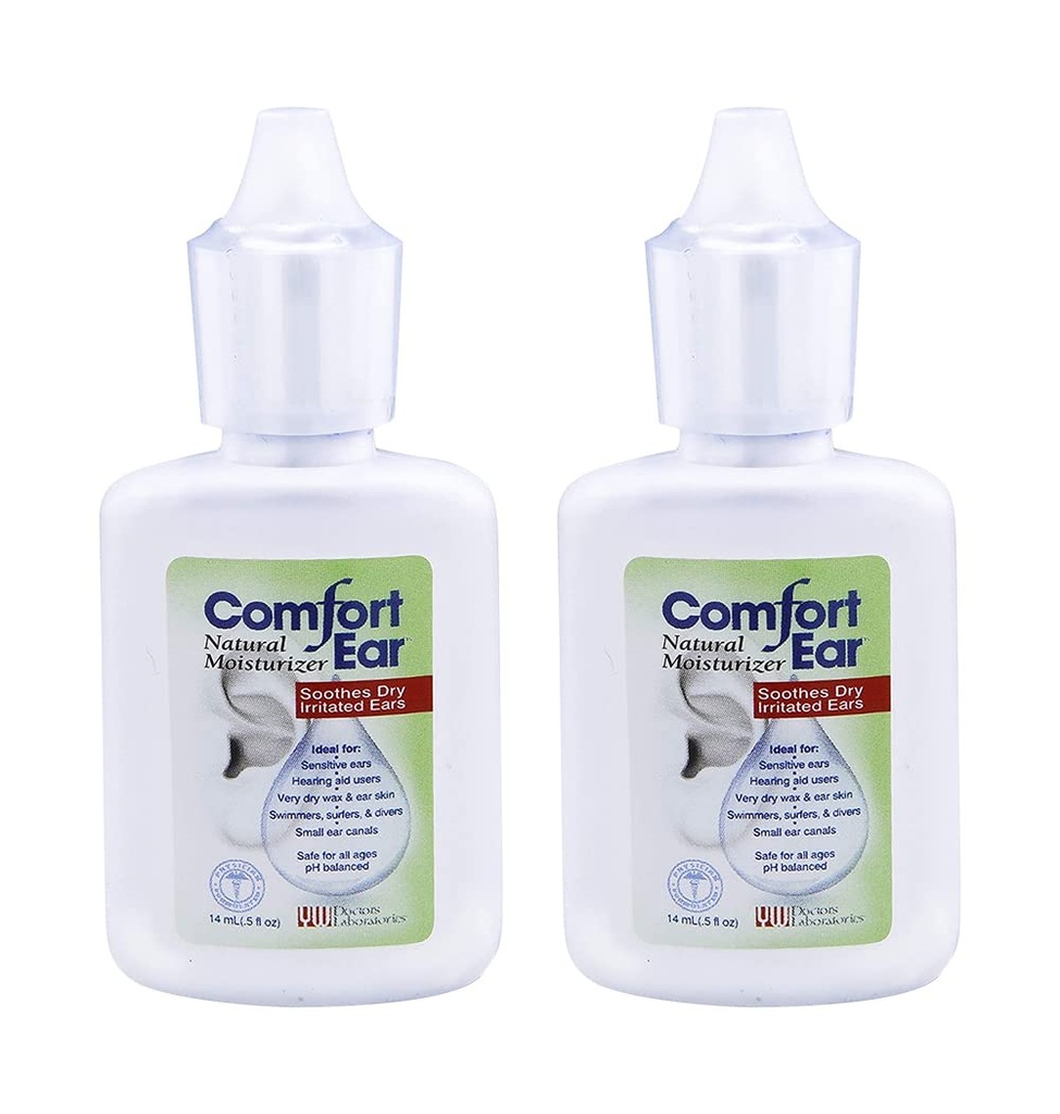 Westone Comfort Ušní přírodní ušní kapky pro Itchy Uší, Ušní Ache Drops Dospělí a děti Uf 124; Earwax pomoc pro suché uši 124; Osobní komfort pro sluch pomoc, plavci, a Uch Itch pomoc pro lidi 124; Balení 2