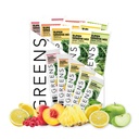Clean Simple Eats Green Variety 10 Pack, Green Powder Mix, Baleno se Superfoods Chlorella & Spirulina, Obsahuje 5 Delicious Flavors: Peachy, Green Apple, Maliny Lemonade, Sladký citrón & Tropical