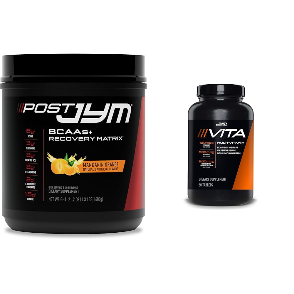 Post JYM Active Matrix Post- cvičení s BCAA, glutamin & More + Vita JYM Sports Multivitamin pro sportovce, 60 tablet