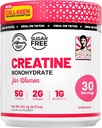 Old School Labs Creatine for Women - Post- Workout dodatek s 5000mg Creatine Monohydric Powder, 2000mg Collagen & BCAA 2: 1: 1 pro podporu síly a obnovu - Neochucené - 8.57 Ounce (balení po 1)