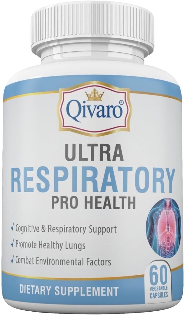 Ultra Respirační Pro Zdraví - Pomáhá při udržování celkového plic & Respirační zdraví - Infuzní s Butterbur a Feverwever Extract - 60 Kapsle