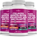 NEW AGE Kolagen pilulky Biotin Keratin Saw Palmetto Hyaluronic acid - vitamín E kyselina listová Dýňová semeno MSM- 270 Počet