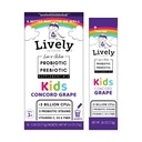 Živě (GoLive) Kids CONCORD GRAPE Synbiotic (Probiotika + Prebiotika); 5 klinických pásů; + 5 miliard CFU. Probiotika a prebiotika KIDS pro potravu, metabolismus, imunita. (10 balíčků)