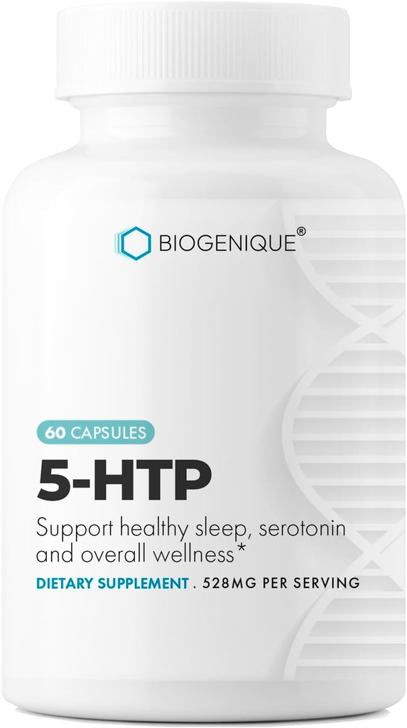 5- HTP (5- hydroxytryptofanum) 200 mg, Mood Enhancer and Neurotransmiter Support * 60 Kapsle 5htp Griffonia Simplifolia - Made in USA