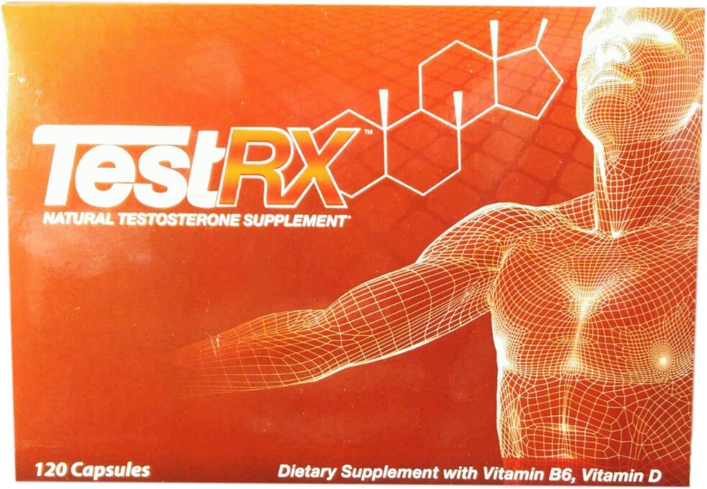 TESTRX přírodní testosteron dodatek - 120 Kapsle