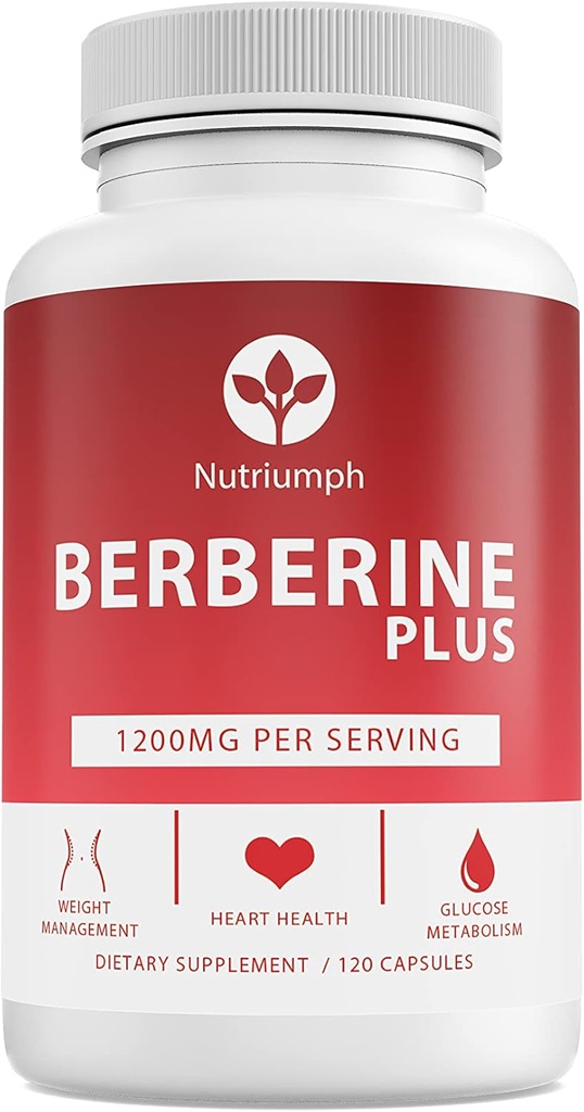 Berberine Plus 1200mg s Royal Jelly - podporuje řízení hmotnosti, Heart Health & Glucose Metabolismus - 120 Vegan Kapsle - Non- GMO, Made in USA